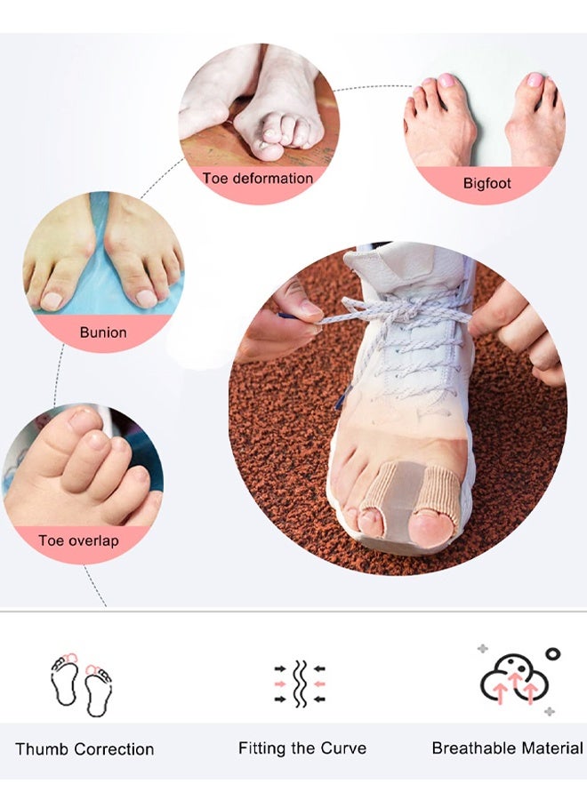 4 Pack Bunion Toe Separators for Overlapping Toes Women Men, Gel Toe Spacers Bunion Corrector - Image 4